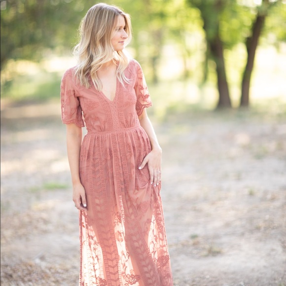 Socialite Lace Overlay Romper - Picture 1 of 8